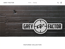 Tablet Screenshot of greyfactor.com